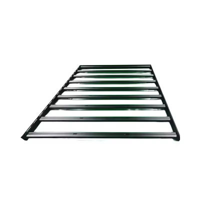 โปรแกรม OEM Low Profile Black ผง เสื้อโค้ทing Aluminum Extrusion หลังคา แร็ค สําหรับรถยนต์ 4WD