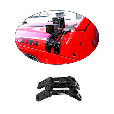 แสงบราคเกต A-Pillar ระบบแสงบูรณาการ Antenna Holder และ Go Pro Mount สําหรับ Jeep JL