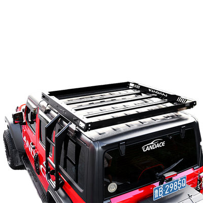 4x4 Off-ถนน อลูมิเนียมสกัดหลังคา แร็ค กระเป๋าเดินทาง รถหลังคา กระเป๋าในสีดํา 1455 * 1425 * 113mm