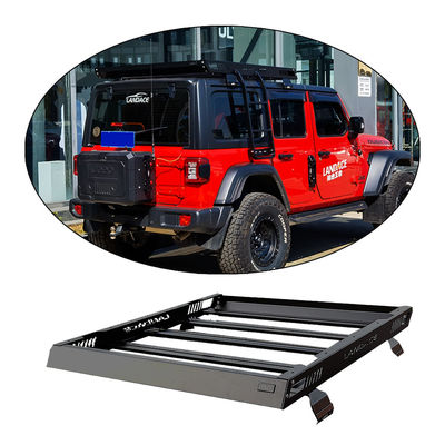 4x4 รถยนต์หลังคา แร็ค กระเป๋าสําหรับ 18-23 Wrangler Rubicon Jeep สแตนเลส อลูมิเนียมก่อสร้าง