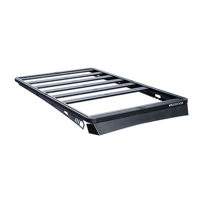 สีดํา อลูมิเนียมสกัด รากหลังคา Mount Basket สําหรับ 4นักวิ่ง หลังคารถยนต์