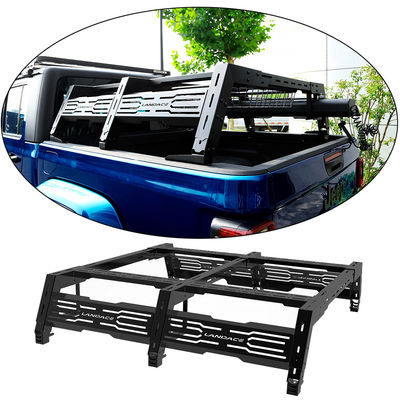 ปิดถนน 4X4 อลูมิเนียมสลัด Cargo Roll Bar ปรับได้ Pickup มหาวิทยาลัยรถบรรทุก แร็ค เตียง