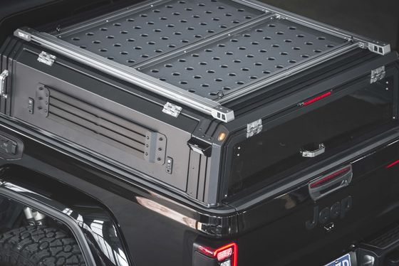 อลูมิเนียมสกัดรถบรรทุก ผ้าคลุมเตียง พิกอัพ Tonneau ปิดบัง ผ้าคลุมเตียงสูง สําหรับ Jeep Gladiator