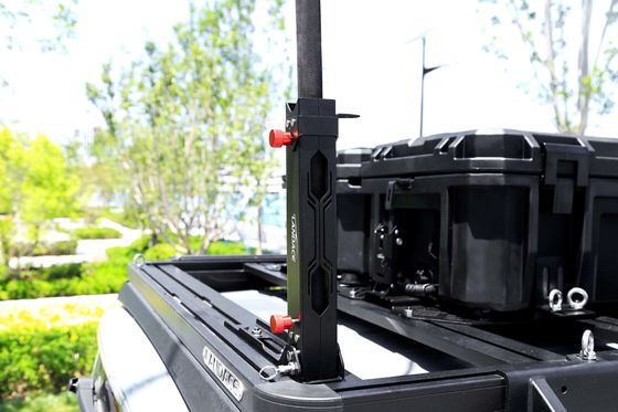 ปิดถนน อลูมิเนียมสกัดรถยนต์ธงสตูล Mount Bแร็คet 308*98.5*51.4mm จบ anodizing