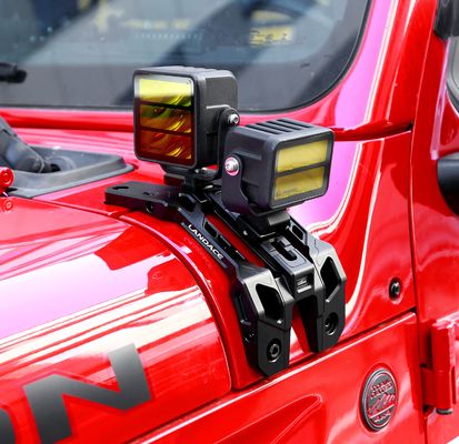 พาวเดอร์โค้ตอลูมิเนียมสลัด แสงการติดตั้งพราคเกตสําหรับ 4x4 หลักโครงสร้างแสง