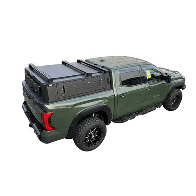 ผงอลูมิเนียมทนทาน แบบแข็ง รถบรรทุก ผ้าคลุมเตียง Tonneau ปิดบัง สําหรับ Toyota Tundra 2023