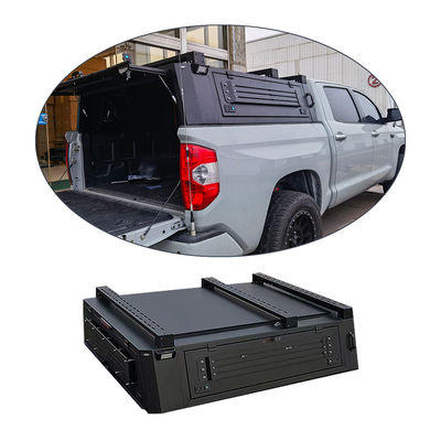 ผงอลูมิเนียมทนทาน แบบแข็ง รถบรรทุก ผ้าคลุมเตียง Tonneau ปิดบัง สําหรับ Toyota Tundra 2023