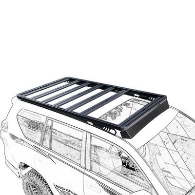 4x4 รางรถไฟฟ้าหลังคา OEM 4นักวิ่ง รางหลังคาสําหรับ Toyota Fortuner Land Cruiser