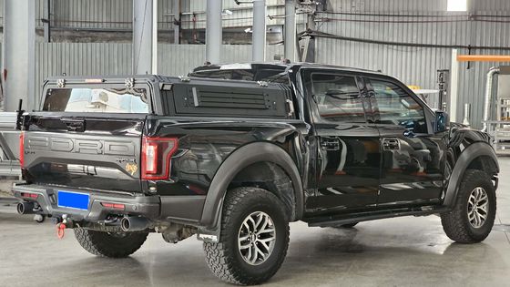 กันน้ํา สีดํา 4X4 อลูมิเนียม Canopy สําหรับ Ford Ranger / Raptor T6/T7/T8 รถบรรทุก hard top