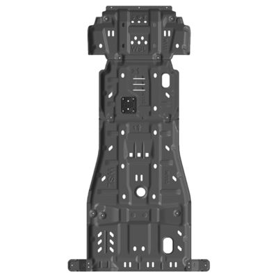 อัลลูมิเนียมสแตนดาร์ต รถยนต์ ปิดบัง Mudflap Skid Plate Protector สําหรับ D-MAX สีดํา