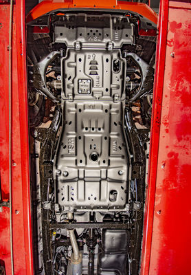 อัลลูมิเนียมสแตนดาร์ต รถยนต์ ปิดบัง Mudflap Skid Plate Protector สําหรับ D-MAX สีดํา