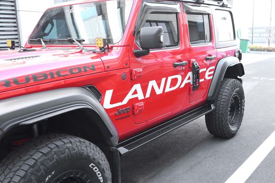 รถไฟข้างสแตนเลสอลูมิเนียมทั่วไปและบันไดป้องกันสําหรับ Jeep Wrangler JL JK สูง