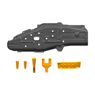 ง่ายติดตั้ง บอร์ดป้องกันชัสซีใต้ตัวสีเทาสําหรับ Mitsubishi Pajero Full Skid Plate