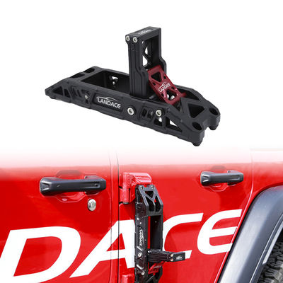 การวางประตูข้าง อลูมิเนียมสกัดสกัดปิดข้อมือสําหรับ Jeep Wrangler JL JK Hard Anodizing