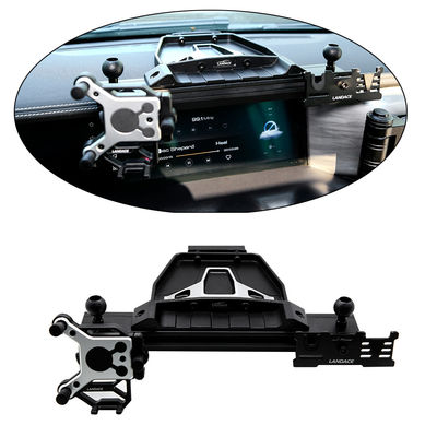 Anodic Oxidated Surface Multifunction Car Phone Holder สําหรับคอนโซลกลางสีดํา