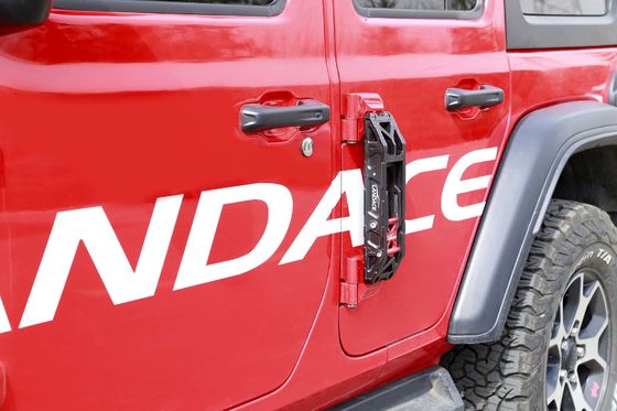 ขายดีที่สุด ทั้งหมดประตูดํา Hinged ขั้นตอนเท้า Peg สําหรับ Jeep Wrangler JL ชื่นชอบ