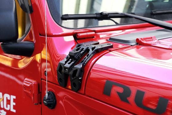 แสงบราคเกต A-Pillar ระบบแสงบูรณาการ Antenna Holder และ Go Pro Mount สําหรับ Jeep JL