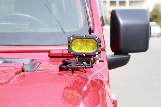 2018-2019 Jeep Wrangler JL อุปกรณ์เสริม อลูมิเนียมสับสนธิ A Pillar Light Mount Bแร็คets