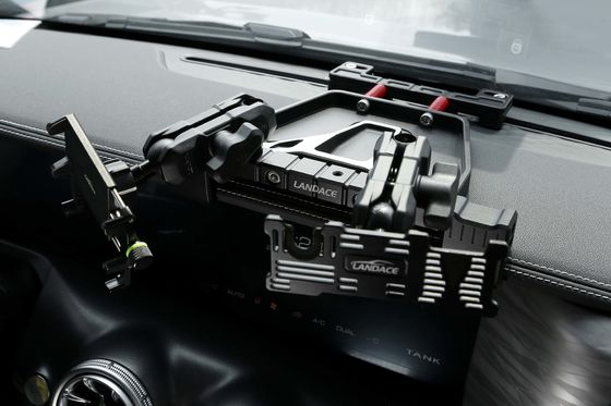 Jeep Wrangler 300 ถัง อลูมิเนียมสกัดศูนย์ คอนโซลบราคเกตสําหรับรถนอกถนน 4x4