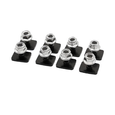 มหาวิทยาลัย สีดํา สแตนเลส ตา Bolt ตา Nut สําหรับ 4x4 กระเป๋าเดินทาง หลังคา แร็ค