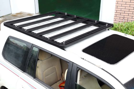 หลังคาติดตั้ง 4X4 Land Cruiser รากรถไฟฟ้าหลังคาระดับต่ําสําหรับกระเป๋าเดินทางหลังคาสั้นของ Toyota