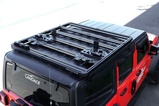 1400*1320*55MM รากหลังคาสีดําสําหรับ Jeep Wrangler JL JK Toyota Land Cruiser และอื่นๆ