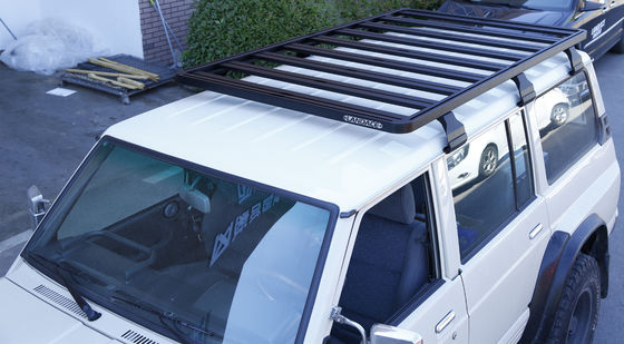 1400*1320*55MM รากหลังคาสีดําสําหรับ Jeep Wrangler JL JK Toyota Land Cruiser และอื่นๆ