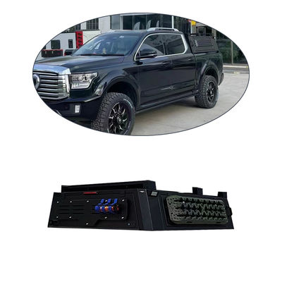 27 กิโลกรัม สีดํา แอลลูมิเนียมสกัด รางนอนต่ํา สําหรับ GWM POER Pick Truck หลังครอบรถ