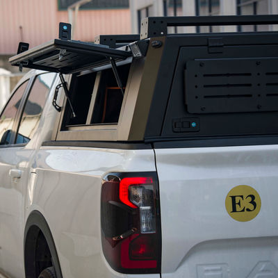 JMC DADAO 4x4 พิกอัพ รถกระบะ Canopy สูง-ดํา ฝุ่นเคลือบ รถกระบะ Camper เตียงครึ่งสูง