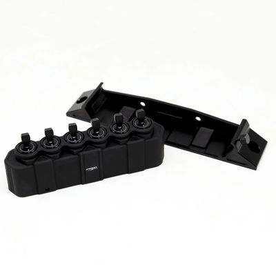ปีสากล ปีสากล BLACK 6 Gang LED คันควบคุมรถ ปานล์สวิทช์ ระบบรีเล่ย์อิเล็กทรอนิกส์