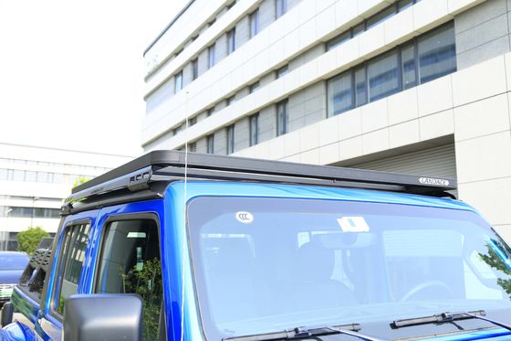 สีดํา 4X4 ปิดถนน อลูมิเนียม หลังคา แร็ค กระเป๋าบรรทุกสําหรับ Jeep Wrangler JT กระเป๋า