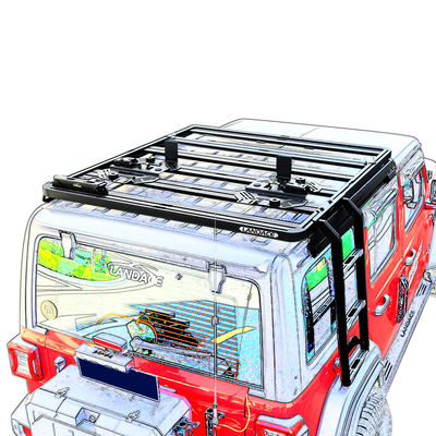 รถรับส่งที่แข็งแกร่ง อุปกรณ์เสริมทั่วไปบันไดด้านเหล็กสําหรับ JEEP Wrangler JK 2013-2017