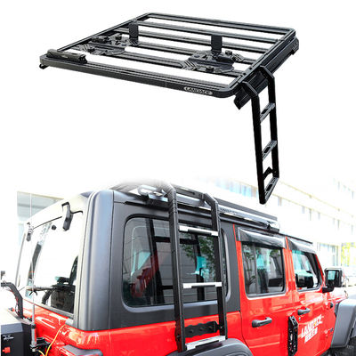 อุปกรณ์เสริมสากล หลังคาที่ใช้ได้บันไดข้างรถสําหรับ Jeep WranglerJK WranglerJL