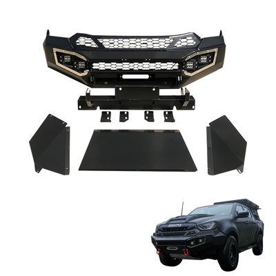 รถยนต์ Make Dmax 2021 หน้าสแตนเลส แบมเปอร์ ป้องกันร่างกาย Kit บูลบาร์ แบมเปอร์รถยนต์สําหรับ ISUZU