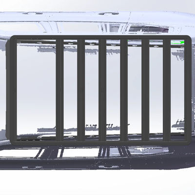 รากหลังคารถยนต์อลูมิเนียมสําหรับ Toyota LC300 ความยาว 2270 * 1300mm พื้นผิวเคลือบผง