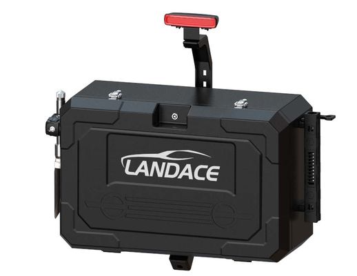 JEEP Camping ปิดถนน Tailgate Storage Tools Box อัลลูมิเนียมสกัดเหล็ก กล่องติดตั้ง