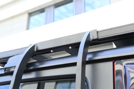 JEEP รถยนต์ Fittment ดําอะลูมิเนียม หลังคา แร็ค Ladder สําหรับสภาพแวดล้อมที่ท้าทาย