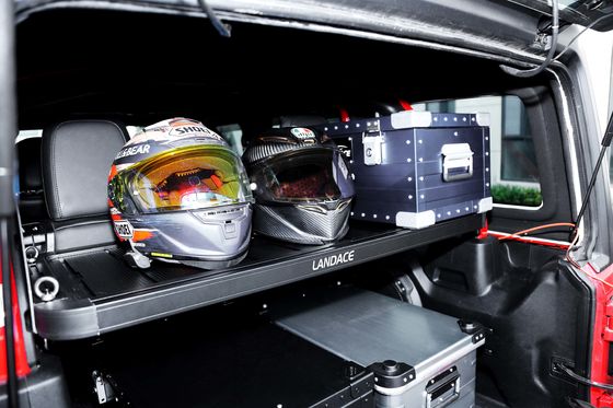 กระเป๋าสตางค์ติดตั้ง หลังคาร์กโก้ แร็ค สําหรับ Jeep Wrangler ภายใน