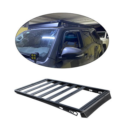 สีดํา 4x4 offถนน 4นักวิ่ง อุปกรณ์เสริม รากหลังคาด้วยสแตนเลสอลูมิเนียม
