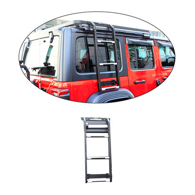 โลหะไร้สแตนเลส ผงเสื้อโค้ทing Car Side Door Ladder สําหรับ Wrangler JL 18-23 รูบิกอน จีป