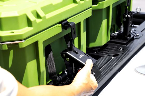 JEEP รถยนต์ฟิตเมนต์ภาระหนัก อลูมิเนียมสกัดส่วนจําเพาะ 110L กล่องเครื่องมือ กระเป๋ารถหลังคา
