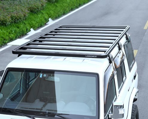 รากหลังคาสแตนเลสอะลูมิเนียมสูงสําหรับ Toyota LC76 4x4 ที่ปรับแต่งให้กับยานพาหนะการพัฒนา