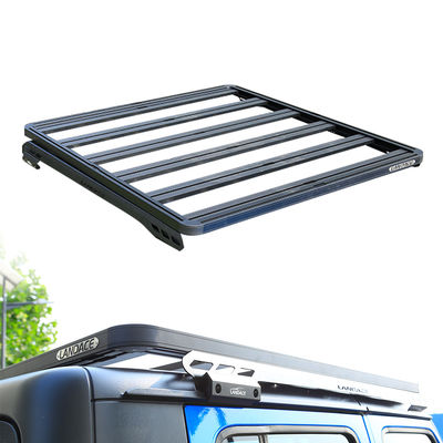 ปิดถนน Gladiator JT อัลลูมิเนียมสกัดรถหลังคา แร็ค Cross Bar Platform 4X4 สําหรับรถยนต์จีป 25KG