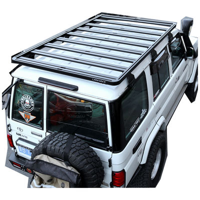 อัลลูมิเนียมสกัดหลังคา มอนท์รถยนต์ หลังคากระเป๋าสําหรับ Toyota FJ Cruiser ในสีดํา