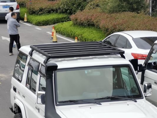 อัลลูมิเนียมสกัดหลังคา มอนท์รถยนต์ หลังคากระเป๋าสําหรับ Toyota FJ Cruiser ในสีดํา