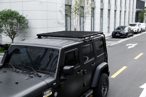 รากรถรางหลังคาสแตนเลสอลูมิเนียมทั่วไปสําหรับ Jeep Wrangler JK อุปกรณ์เสริมรถนอกถนน