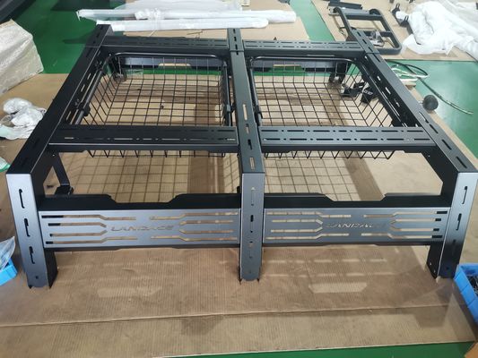 มหาวิทยาลัยล่างโปรไฟล์ Roll Bar รถบรรทุก แร็ค เตียงสําหรับหลังคาบนเต็นท์ OEM บริการรับ