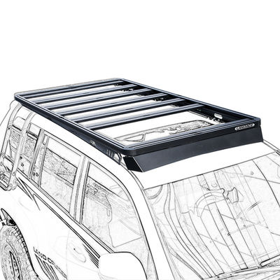อลูมิเนียมที่กําหนดเอง 4x4 รถยนต์ แร็คs หลังคาสําหรับ LC150 ที่สมบูรณ์แบบสําหรับการผจญภัยกลางแจ้ง