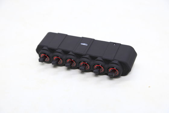 2023 อลูมิเนียมสลัดไร้สาย LED Light Controller 6-gang Switch Panel With Relay Car ใช้ OEM รับ
