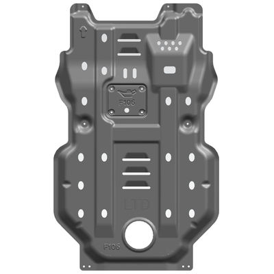 หนา 5 มิลลิเมตร ดํา Radiator Skid Plates สําหรับ Toyota 4นักวิ่ง ภายในร่างกายปกป้องเครื่องยนต์